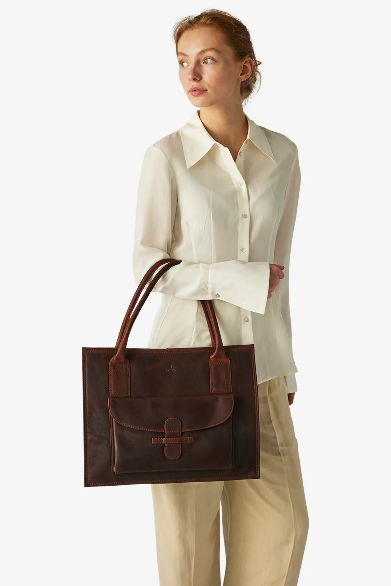 Ragusa shopper Valentina Dark brown